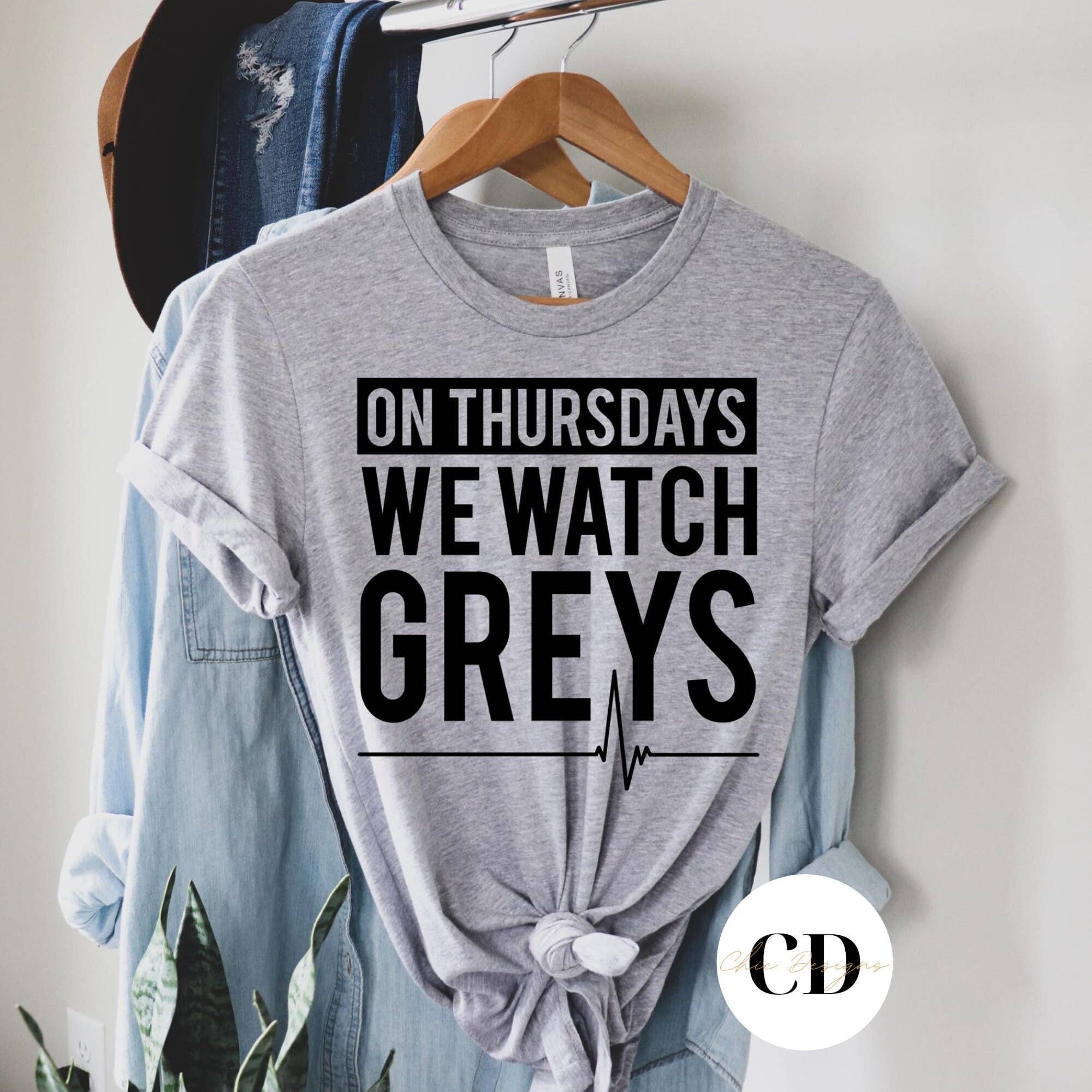 On Thursday We Watch Grey Anatomy Graphic Tee For Women Funny